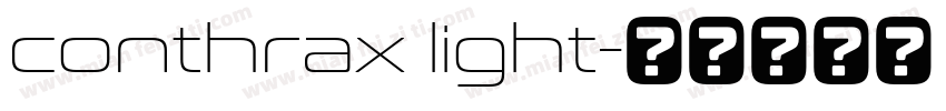 conthrax light字体转换